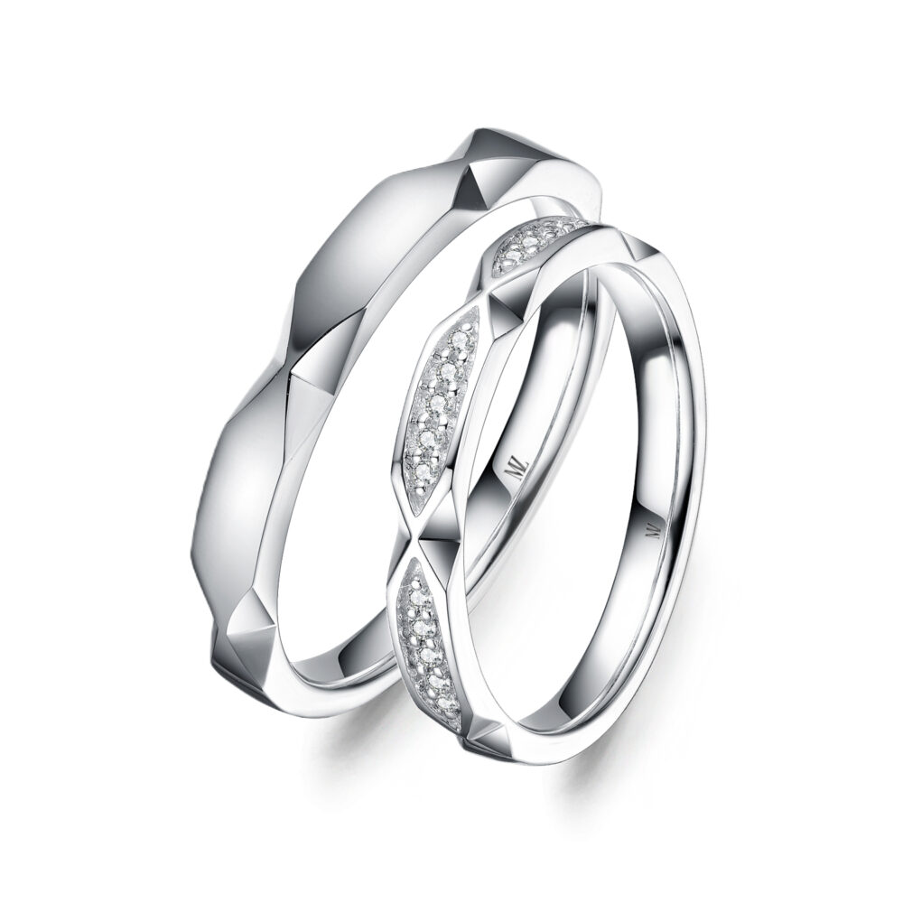 Cặp nhẫn cưới kim cương The Sweetest Moment Cặp nhẫn cưới kim cương The Sweetest Moment
