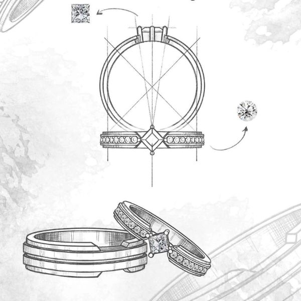 Current trends in wedding ring design among couples