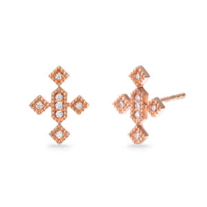 Eternal Grace Diamond Cross Earrings