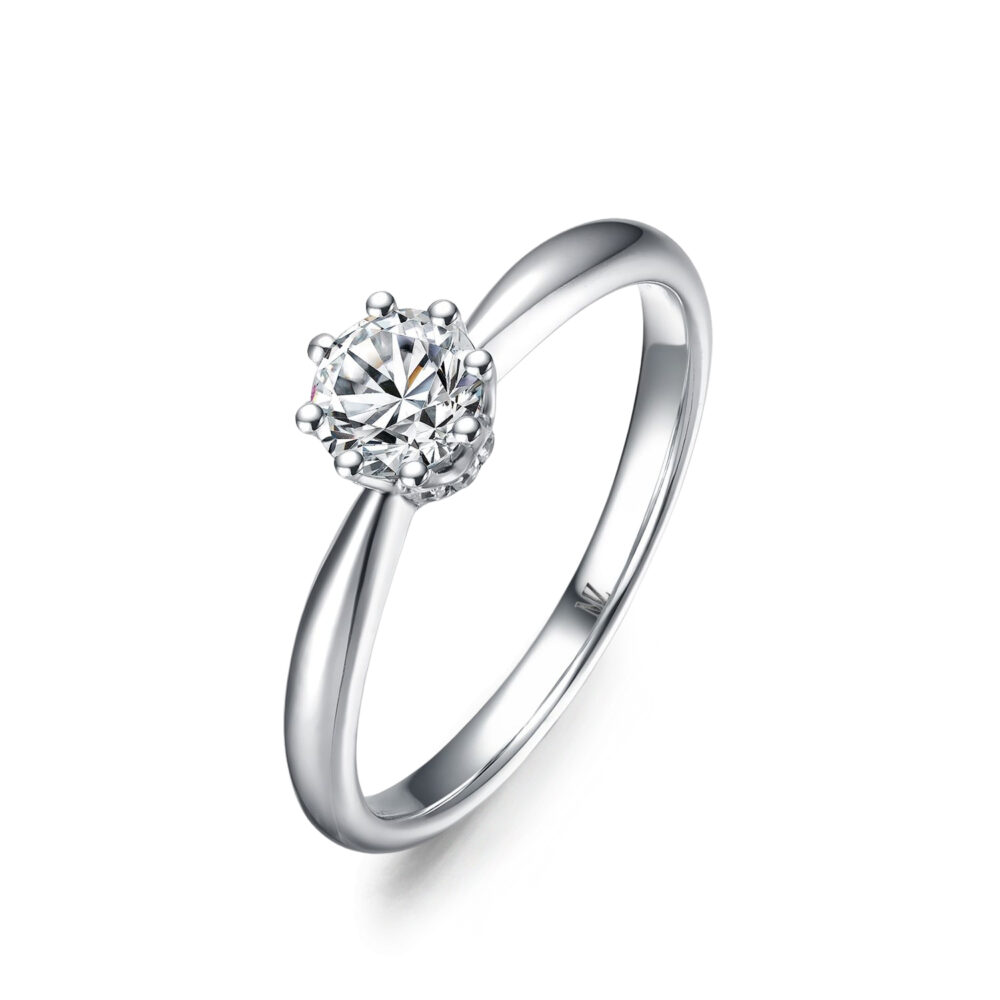 Nhẫn đính hôn đơn giản True Love với nét đẹp cổ điển