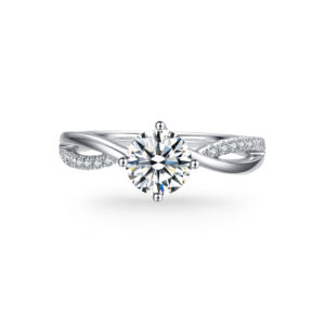 Nhẫn cầu hôn vàng trắng Endless Love