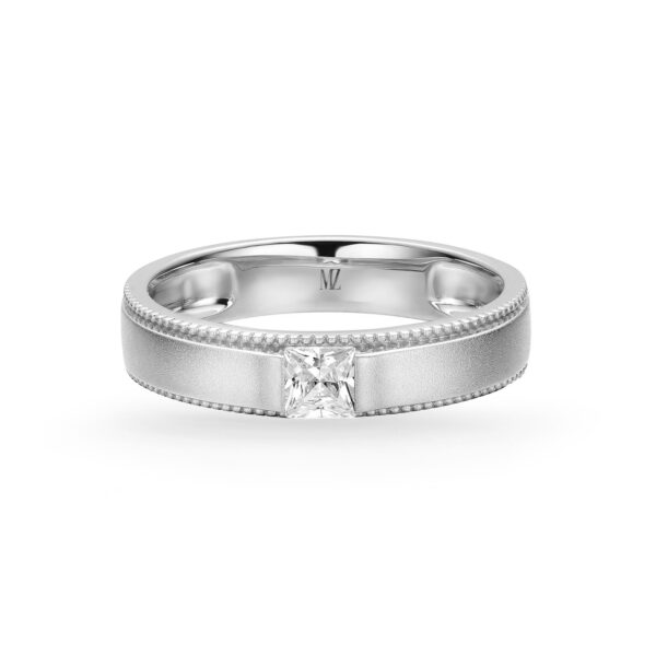 Nhẫn cưới nam vàng trắng Wedding Vows