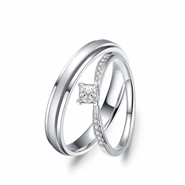 Cặp nhẫn cưới kim cương The Circle of Love
