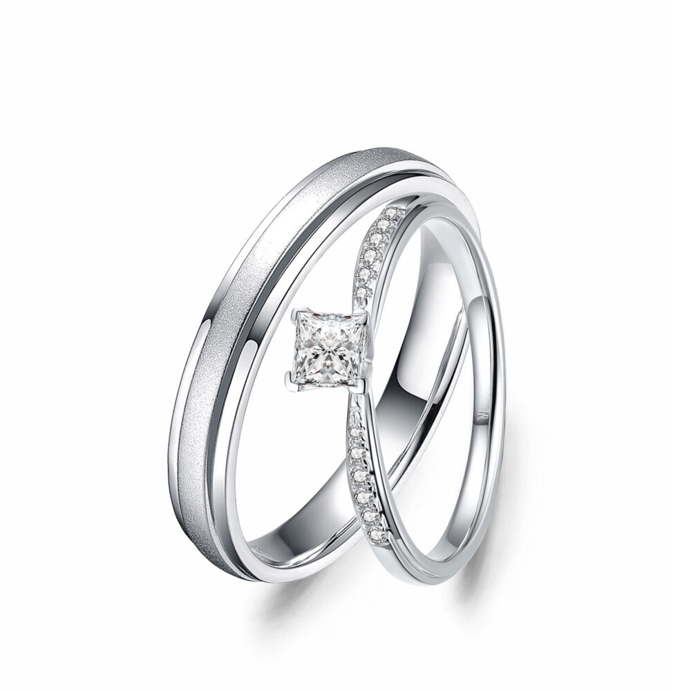 Cặp nhẫn cưới kim cương The Circle of Love