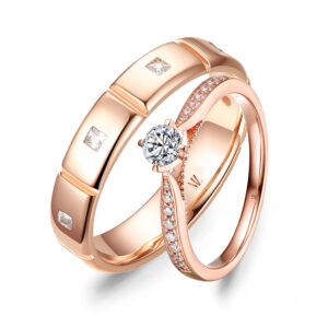 Cặp nhẫn cưới vàng hồng The Immortal Love