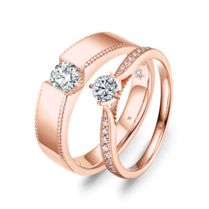 Cặp nhẫn cưới kim cương Diamond Love