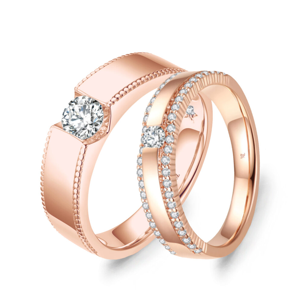 Cặp nhẫn cưới kim cương My Love For You