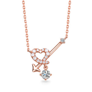 Shiny Cupid Diamond Necklace