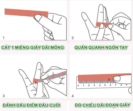 cách đo size nhẫn tại nhà
