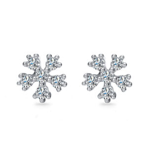 Hoa tai kim cương bông tuyết Shining Snowflake
