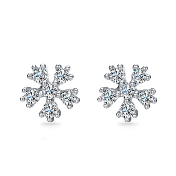 Hoa tai kim cương bông tuyết Shining Snowflake