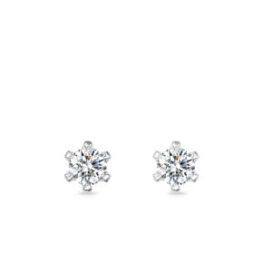 Cute 6-Prong Diamond Stud Earrings