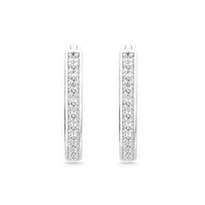 Kinsley Diamond Hoop Earrings
