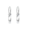 Cute 10mm Diamond Hoop Earrings