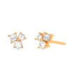 Sicily Cute 3-Stone Earrings