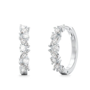 Sol Diamond Hoop Earrings