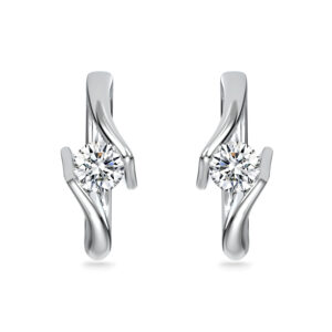 Primrose Diamond Hoop Earrings