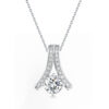 Flowing Light Diamond Pendant