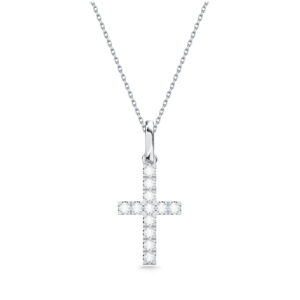 Cute Diamond Cross Pendant
