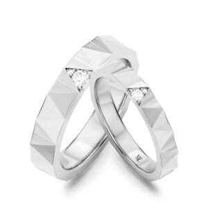 Believe Love Diamond Wedding Rings