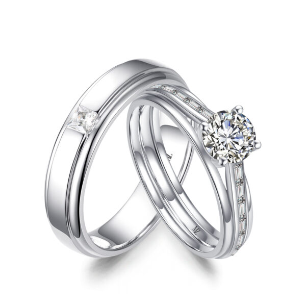 Cặp nhẫn cưới kim cương Evan’s Promise