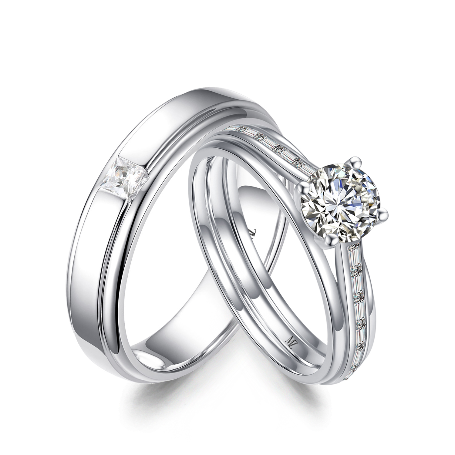 Cặp nhẫn cưới kim cương Evan’s Promise