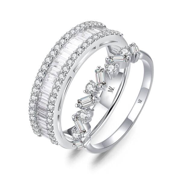 Cặp nhẫn cưới kim cương Nolan's Promise