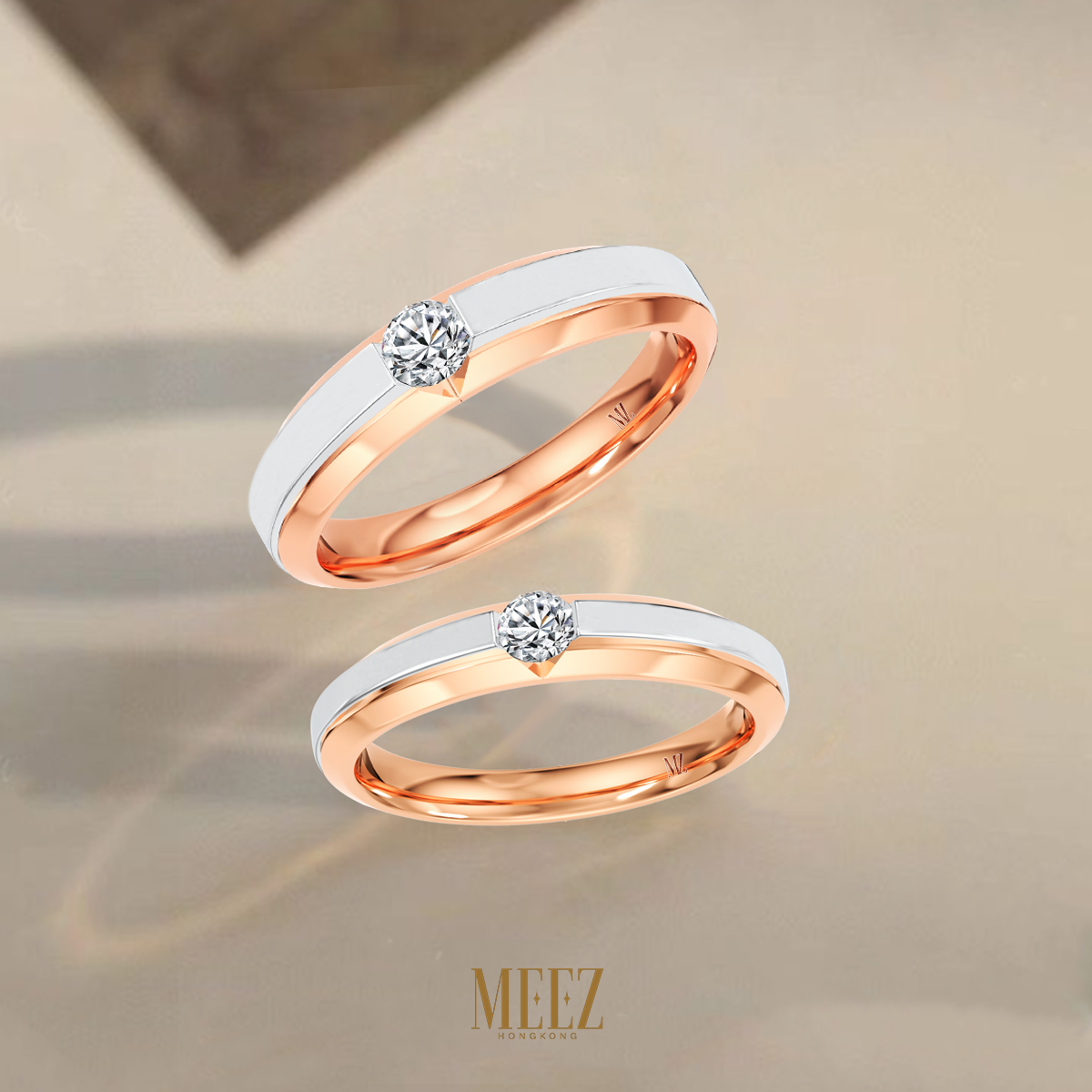 Cặp nhẫn cưới vàng 18k tình yêu vĩnh cửu trong từng chi tiết