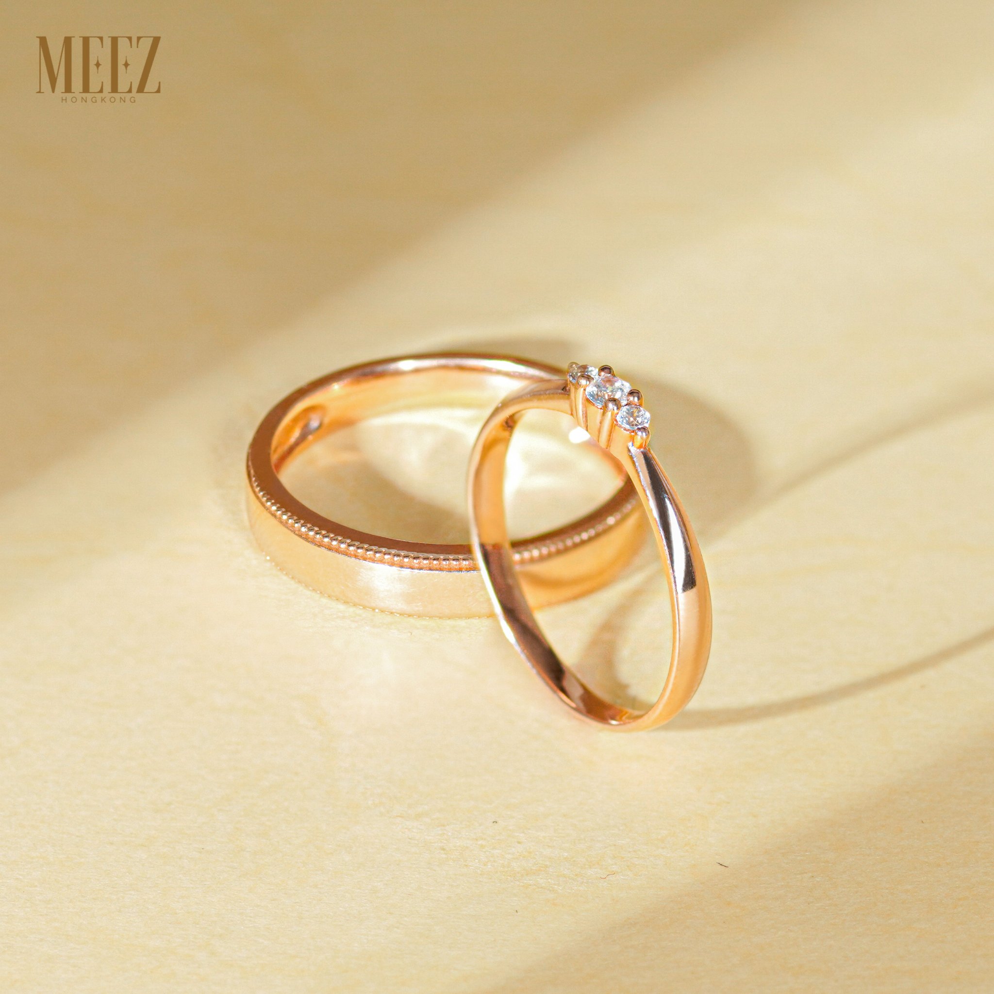 Nhẫn cặp tình nhân vàng 18k biểu tượng của tình yêu vĩnh cửu