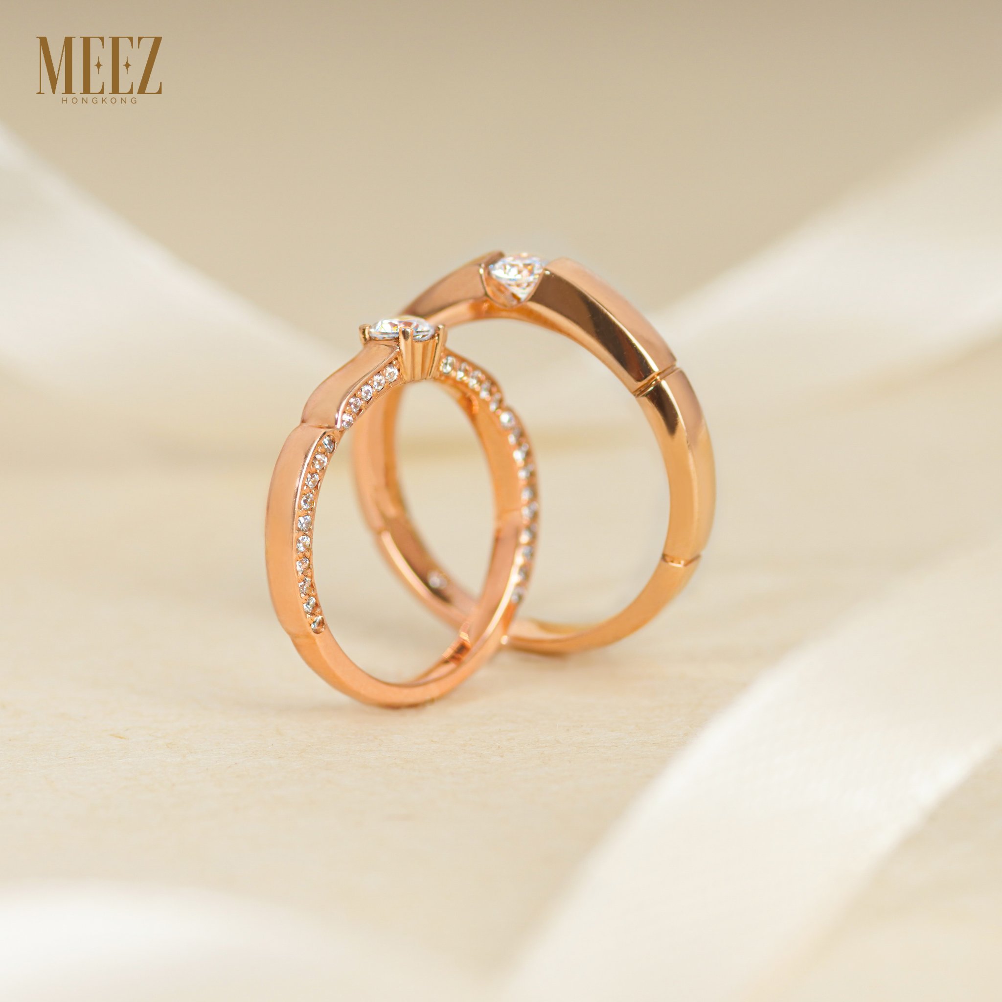 Nhẫn cặp tình nhân vàng 18k biểu tượng của tình yêu vĩnh cửu