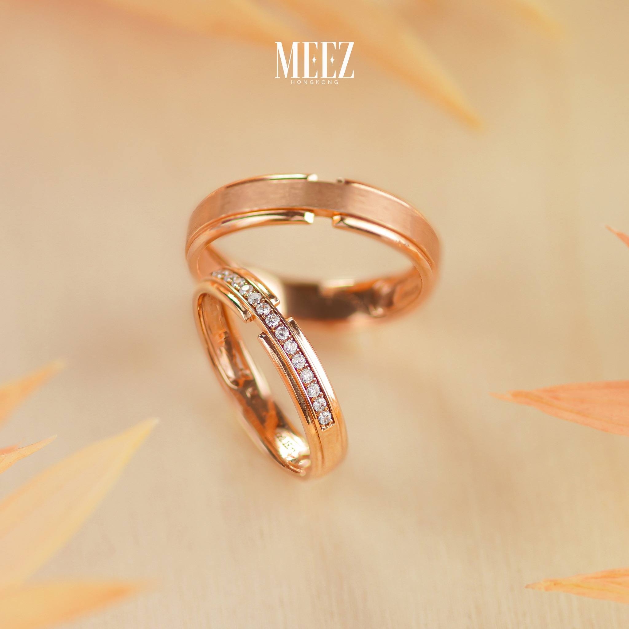 Nhẫn cặp tình nhân vàng 18k biểu tượng của tình yêu vĩnh cửu