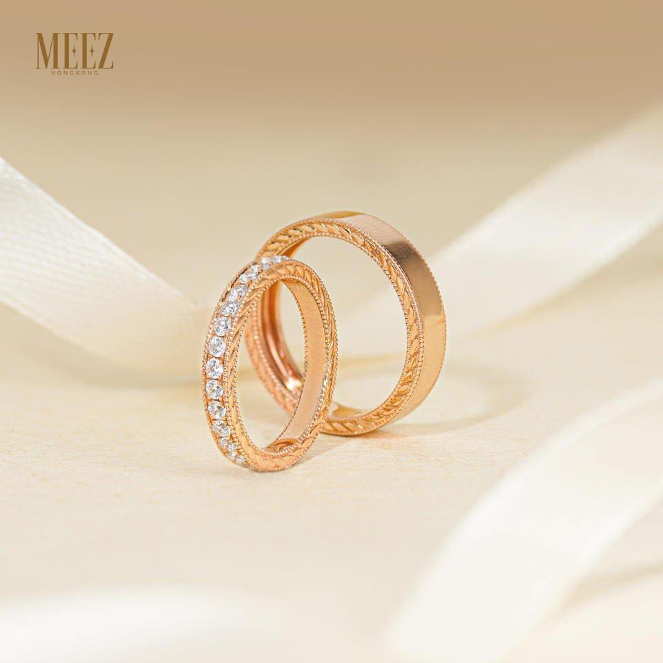 Nhẫn cặp vàng 18k 1 chỉ biểu tượng của tình yêu bền vững