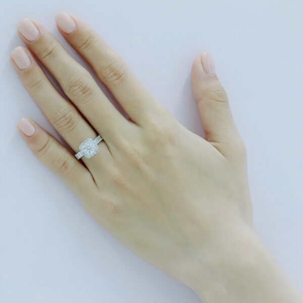 Nhẫn kim cương baguette My Rose