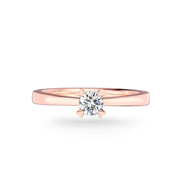 Nhẫn đính hôn vàng 18k đơn giản nhưng sang trọng tinh tế