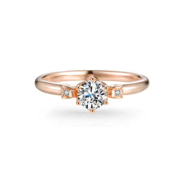 Nhẫn đính hôn vàng 18k đơn giản nhưng sang trọng tinh tế
