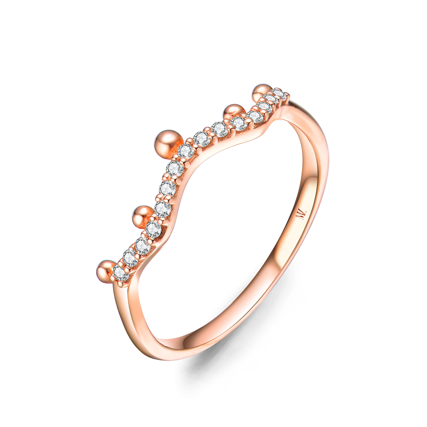 Nhẫn vàng 14k nữ đơn giản nhưng đầy cuốn hút sang trọng tinh tế