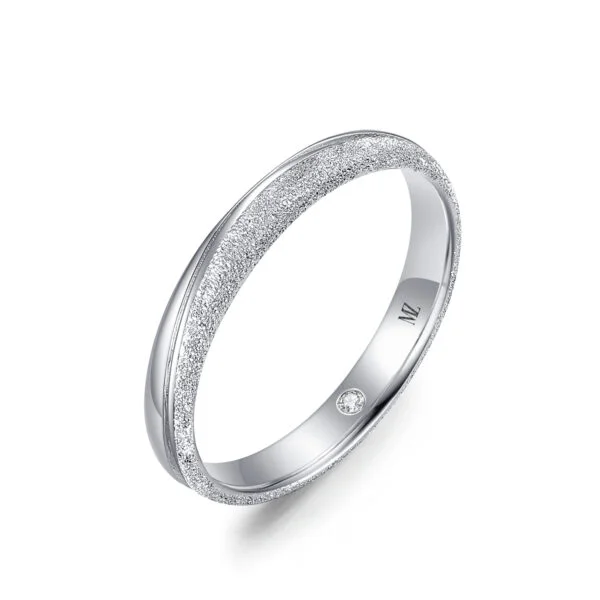 Nhẫn vàng trắng kim cương nam biểu tượng của sự sang trọng và đẳng cấp