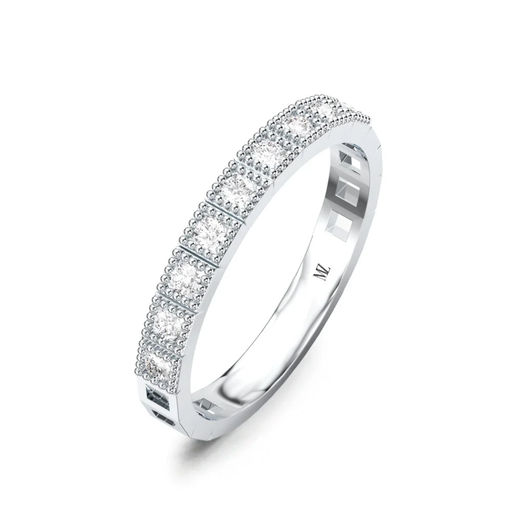 Nhẫn vàng trắng nữ 18k lựa chọn hoàn hảo cho phái đẹp