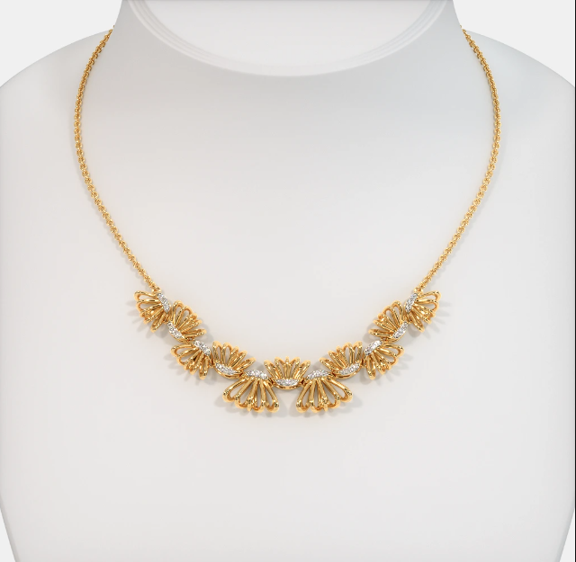 Dây chuyền vàng 18k 4 chỉ với chất lượng vàng cao cùng thiết kế tinh tế 2