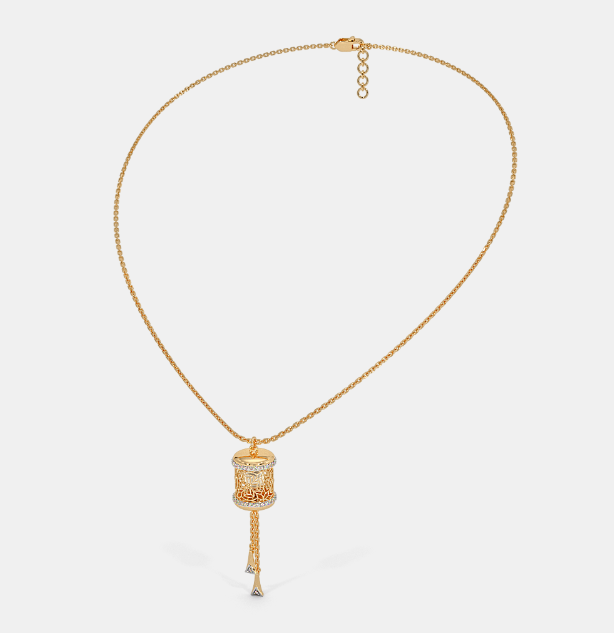Dây chuyền vàng nữ 18k 3 chỉ thể hiện sự quý phái, sang trọng 2