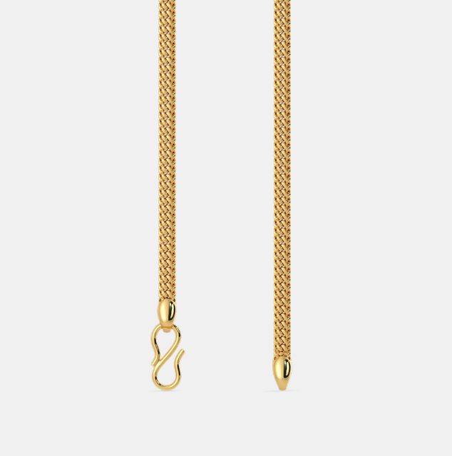 Dây chuyền xoắn vàng 18k 3 chỉ mang lại cảm giác tự tin và quý phái 1