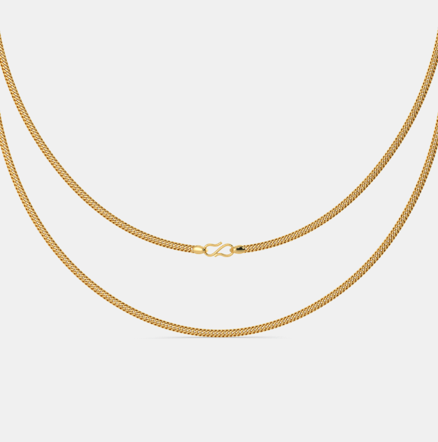 Dây chuyền xoắn vàng 18k 3 chỉ mang lại cảm giác tự tin và quý phái 2