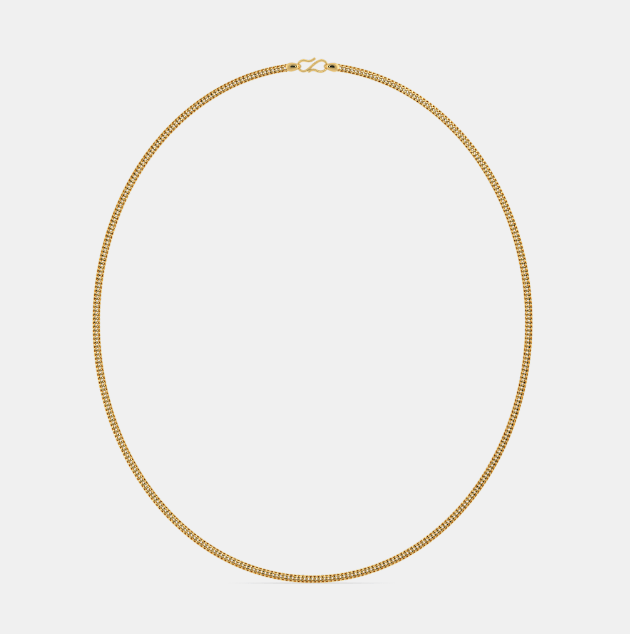 Dây chuyền xoắn vàng 18k 3 chỉ mang lại cảm giác tự tin và quý phái