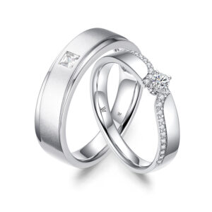 Cặp nhẫn cưới kim cương Caleb's Promise