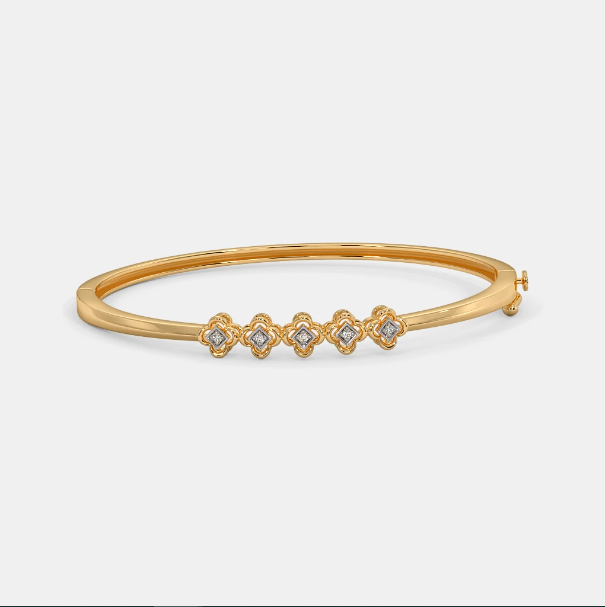Kiềng tay trơn vàng 18k thể hiện sự thanh lịch và sang trọng 2