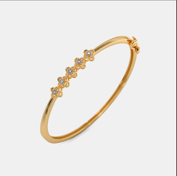 Kiềng tay trơn vàng 18k thể hiện sự thanh lịch và sang trọng