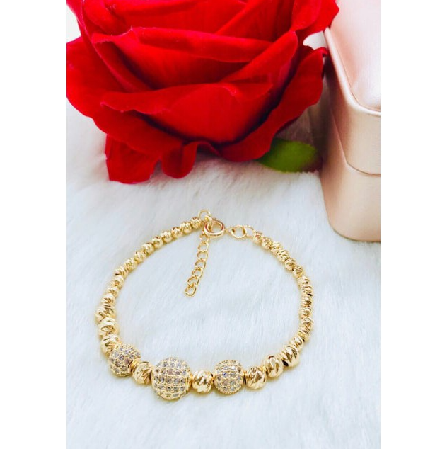 Lắc bi vàng 18k 2 chỉ nét đẹp hoàn hảo cho phái nữ