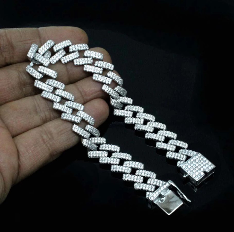 Lắc tay cuban bạc phong cách đẳng cấp không thể bỏ lỡ