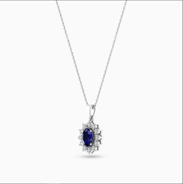 Mặt dây chuyền đá sapphire xanh vẻ đẹp bí ẩn và sang trọng 3