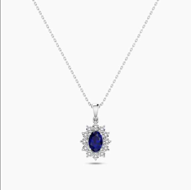 Mặt dây chuyền đá sapphire xanh vẻ đẹp bí ẩn và sang trọng